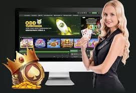 Smartphone displaying colourful slot game interface at g877 online casino